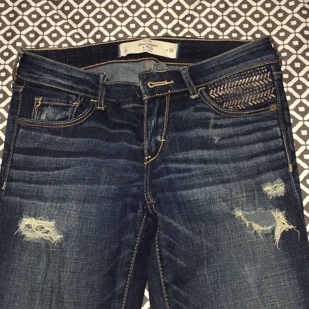 Abercrombie and Fitch Distressed Jeans